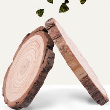 5X Tranches De Bois En Tronc Rondes Disques En Bois 9-14cm Décor Mariage