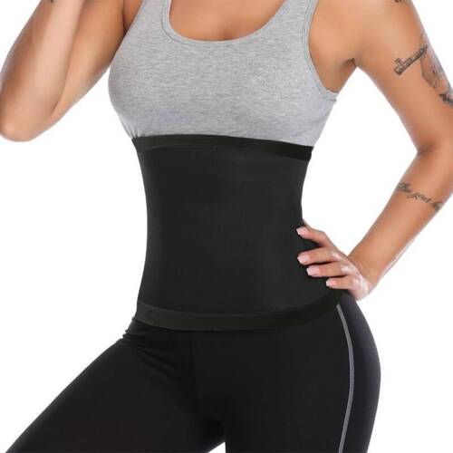 Sauna Waist Trimmer Belly Wrap Fitness Sport Sweat Band Abdominal Trainer Shaper - Picture 9 of 19