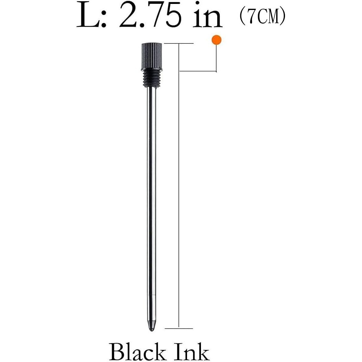 10pcs Mini Ballpoint Pen Refills, D1 Pen Refill, Compatible with