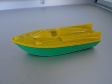 DDR Plaste Spielzeugboot, Produktion für den Westen, 70iger Jahre, 8,5 cm top