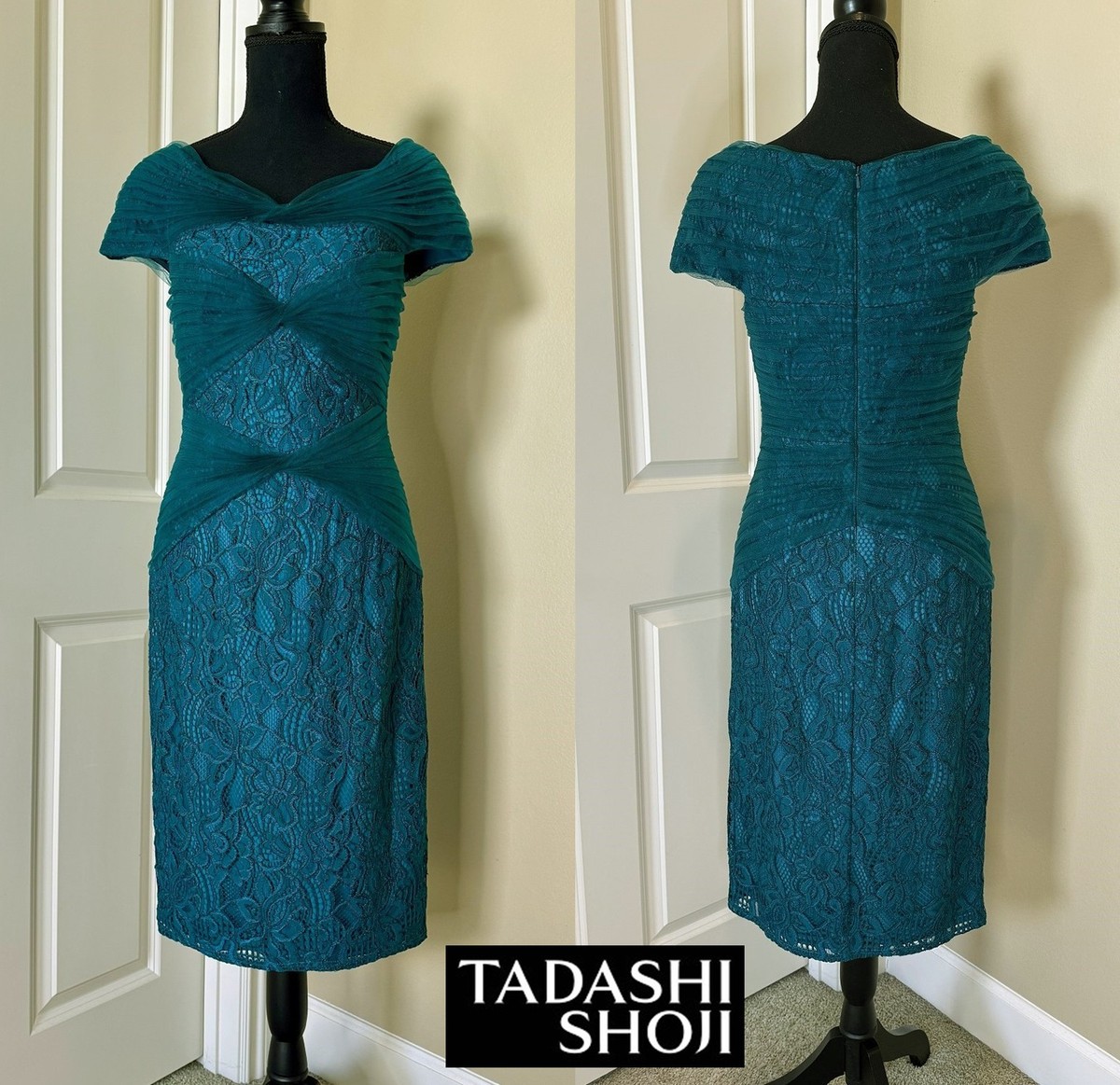 sexy dark green dress Tadashi Shoji BRX20623L main image 1