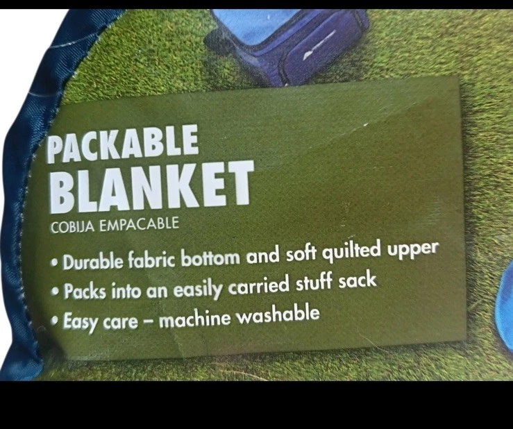 Ozark Trail Packable Blanket, 70" x 60" in Gradient Design for... - Image 2 of 4