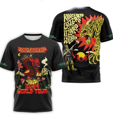 King Gizzard And The Lizard Wizard 2024 World Tour AOP 3D T-Shirt