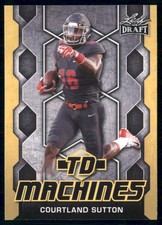 2018 Leaf Draft - Td Machines Courtland Sutton #TD-05 (RC) Gold