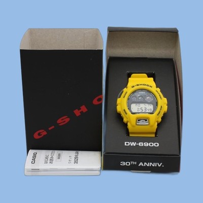 [Unused] CASIO G-SHOCK DW-6900TR-9JR Yellow 30th Anniversary Men's Watch in Box