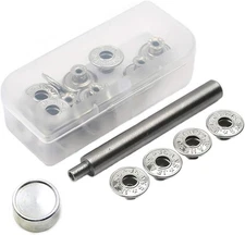 20 Pieces Jeans Button Tack Buttons Snap Fastener Press Studs Metal Style 1 