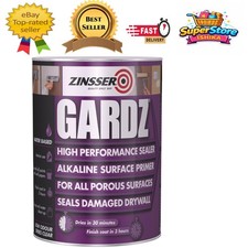 Gardz 1L Sealer Primer - Clear, Fast-Dry Formula for Interior Walls & Ceilings