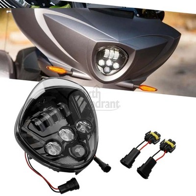 Für Victory Cross Country Magnum Hammer Vegas Scheinwerfer Hi/Lo Beam Schwarz DE