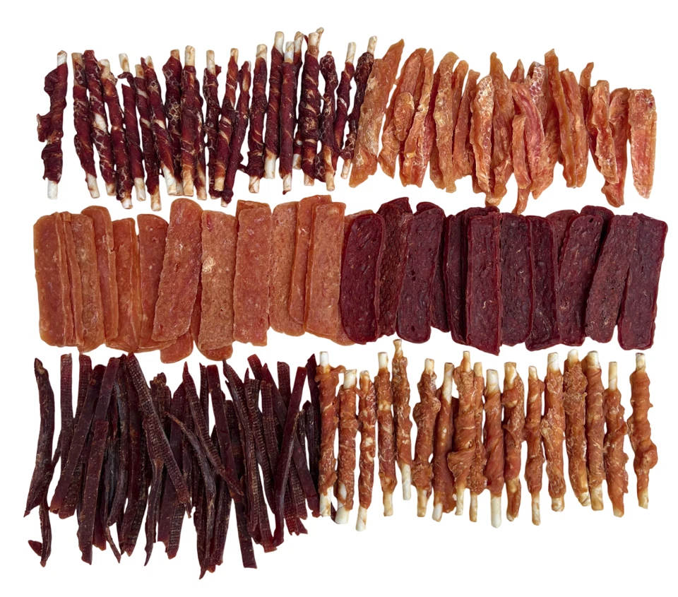 1,5 kg Hundesnack Set 6 x 250 g von Ente & Huhn Hundefutter Leckerli Nr. 005.029