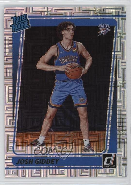 2021-22 Panini Donruss Rated Rookie Choice Josh Giddey #202 Rookie RC