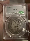 1879-CC Morgan Carson City Silver Dollar Graded 6 CAC Sticker