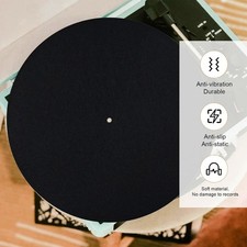 12 Inch Turntable Slipmat Anti Vibration Record Platter Mat For LP Phonograph Pl