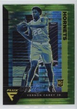 2020-21 Panini Flux Rookies Factory Set Green Pulsar Prizm Vernon Carey Jr 11ks