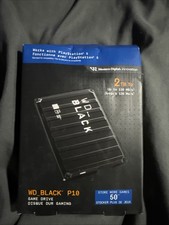 WD BLACK 2TB P10 Game Drive Portable External Hard Drive HDD WDBA2W0020BBK-WESN