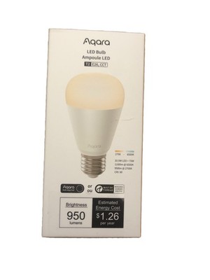 Aqara Smart LED Light Bulb T2 E26 RGB CCT 950 Lumens White