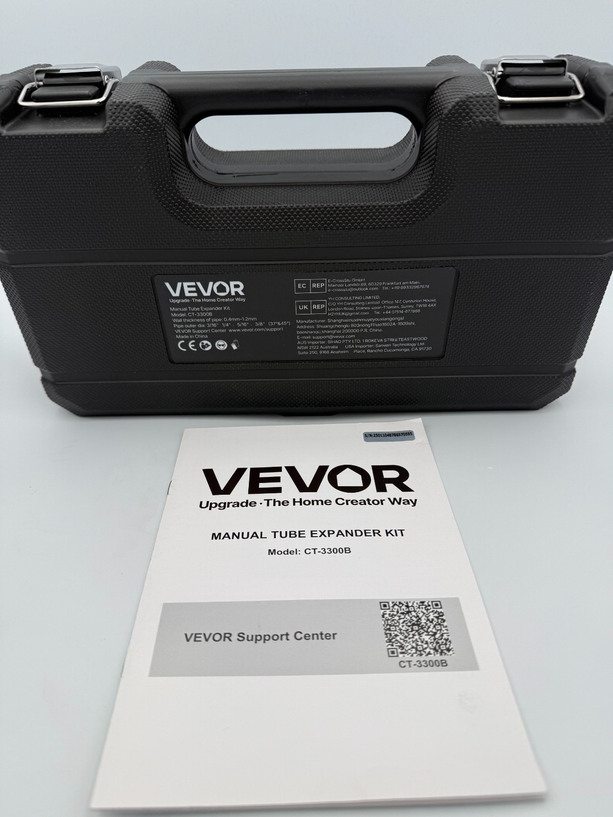 VEVOR Manual Tube Expander Flaring Tool Kit CT-3300B 37 and 45 Degree