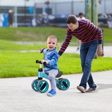 Bike No Pedal Infant Baby Walker Riding Baby Balance Bike 4 Wheels Toddler First