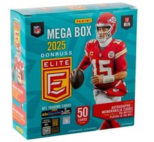 2025 Panini Donruss Elite Football Trading Card Factory Sealed Mega Box