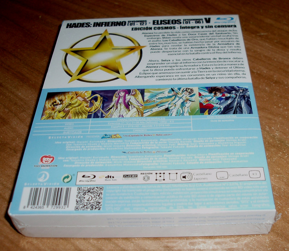 Saint Seiya Edition Cosmos Box V Saga Hades Inferno-Hades Elysium Blu ...