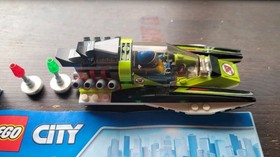 Complete + Box + Instructions Lego Set City 60114 Speedboat