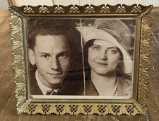 Vintage Ornate Picture Frame Filigree Floral Hollywood Regency 8x10 Photo Size