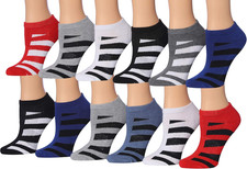 Boys  12 Pairs Low Cut Athletic Sport Socks   Cushioned Comfort Fit with Arch Su