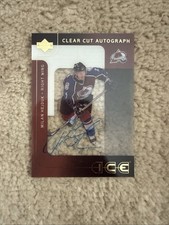 Upper Deck Ice 2001-02 Clear Cut Autographs Milan Hejduk Colorado Avalanche