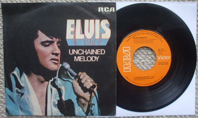 Elvis Presley - Unchained Melody / Softly As I Leave You - Spain 45 + PS
