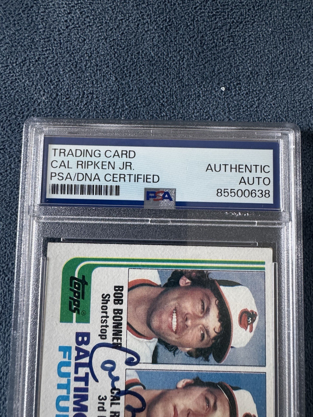1982 Topps CAL RIPKEN JR. Orioles Future Stars #21 (RC) Auto PSA AUTHENTIC view 3