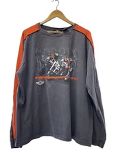 HARLEY DAVIDSON T 2L GRY 100years T-shirt tee gray cotton from Japan _225