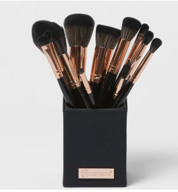BH Cosmetics Signature Rose Gold 13 Piece Brush Set New - Image 2 of 4