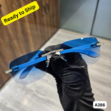 VVS D Moissanite Sunglasses Glasses Iced Out Mens Rimless Glasses Gift For Him