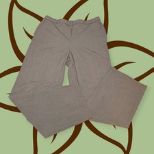BRIGGS Pull On Chino Dress Pants Heathered Brown STRETCH Pockets Women's 14