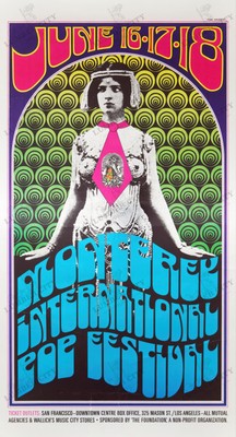 Monterey International Pop Festival 1967 Reproduction Poster Art Print