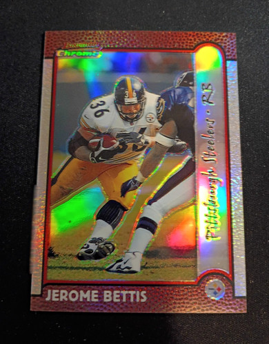 Jerome Bettis [Refractor] #110 1999 Bowman Chrome card