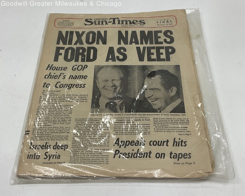 Chicago Sun Times 10.13.1973 Newspaper