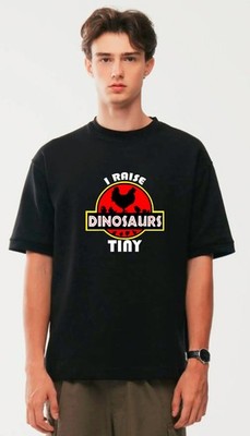 Lustiges T-Shirt Huhn, Ich erziehe kleine Dinosaurier Hühnerliebhaber Bauer Grafik Shirt