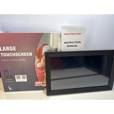 Large Touch Screen Digital Photo Frame- photo/Video/ WiFi- System: Android 8.1
