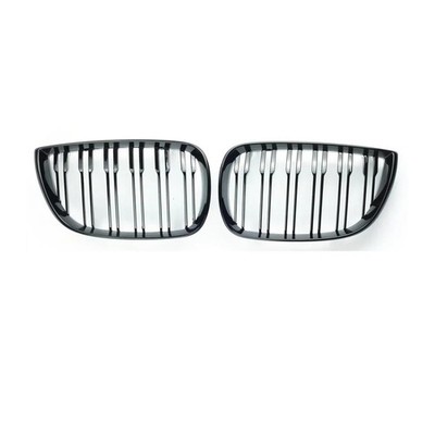 Pair Car Front Kidney Grille Compatible For BMW E81 E87 2004-2007 Pre-facelift