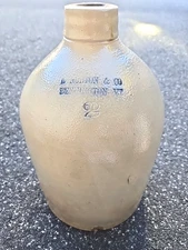 Antique Norton & Co Bennington Vt #2 Stoneware Jug