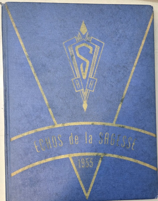 1955 Echos de la Sagesse St. Agatha High School Yearbook - St.  Agatha, Maine