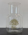 Vintage PYREX Spring Blossom Crazy Daisy Glass Carafe Pitcher No Lid Green 56 oz