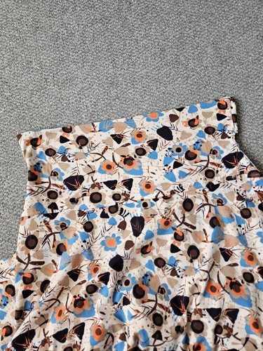 Weird Fish Mid Length multi coloured floral design cotton skirt in size 16 - Picture 5 of 7