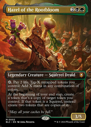 Near Mint x 1 Hazel of the Rootbloom - Foil - Borderless Commander: Bloomburrow - Picture 1 of 1