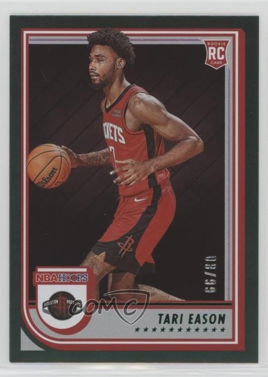 2022-23 Panini NBA Hoops Rookies Green 8/99 Tari Eason #247 Rookie RC 18t1