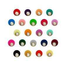 Indira Premium Multicolor Velvet Bindis with Pearl  Gold Border - 22 Pcs