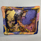 Abstract 3D Mixed Media Original Art, Contemporary Small OOAK Unframed Artwork — photo 1