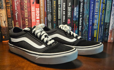 Vans Ward Low-Top Sneakers - Black / White - Men's Size 8 - 751505