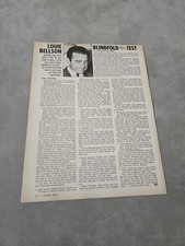 TBOOK31 MAGAZINE ARTICLE & PICTURE 11X8" LOUIE BELLSON