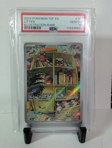 Pokemon TCG Litten 167/162 Temporal Forces Illustration Rare Holo PSA 10 EN